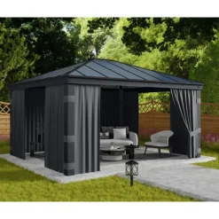 Set Di Tende Per Gazebo Dallas 4.3X5 m-Canopia Outlet