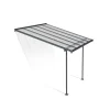 Sierra Pergola Addossata in Alluminio 3X3 m Grigio-Canopia Best