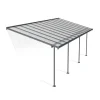 Sierra Pergola Addossata in Alluminio 3X7.4 m Grigio-Canopia Sale