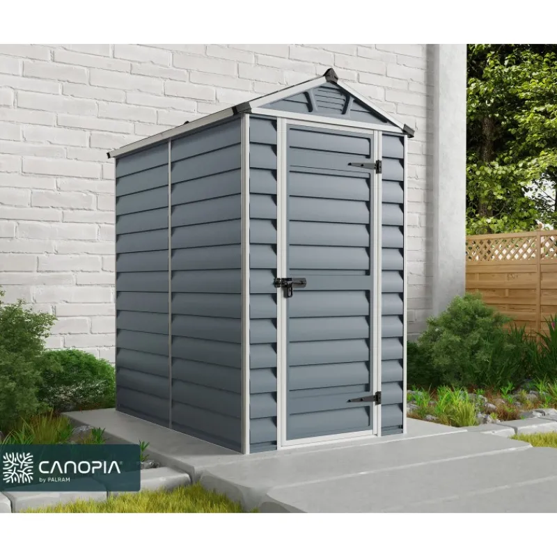 Skylight Casetta Da Giardino in Policarbonato 176X120X203 cm Grigio-Canopia Best