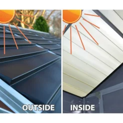 Skylight Casetta Da Giardino in Policarbonato 176X120X203 cm Grigio-Canopia Best