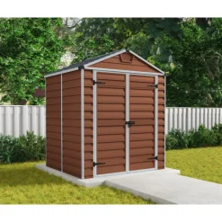 Skylight Casetta Da Giardino in Policarbonato 229X185X217 cm Ambra-Canopia Clearance