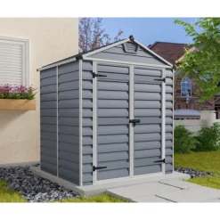 Skylight Casetta Da Giardino in Policarbonato 154X185X217 cm Grigio-Canopia Discount