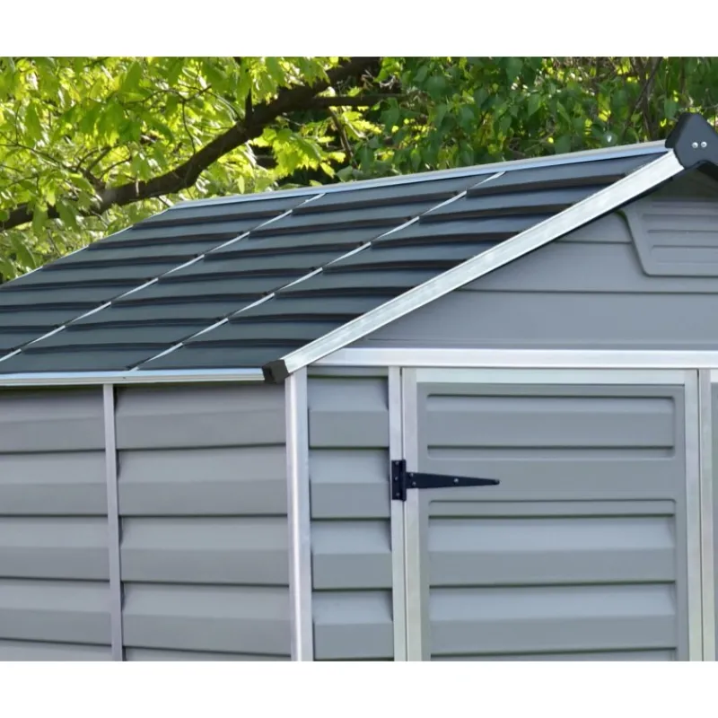 Skylight Casetta Da Giardino in Policarbonato 303X185X217 cm Grigio-Canopia Hot