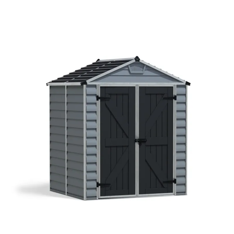 Skylight Casetta Da Giardino in Policarbonato 154X185X217 cm Grigio Deco-Canopia Hot