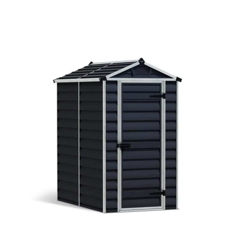 Skylight Casetta Da Giardino in Policarbonato 176X120X203 cm Grigio Scuro-Canopia Online