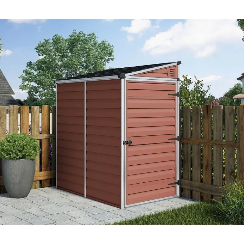 Skylight Casetta Da Giardino in Policarbonato 176X120X203 cm Ambra-Canopia Clearance