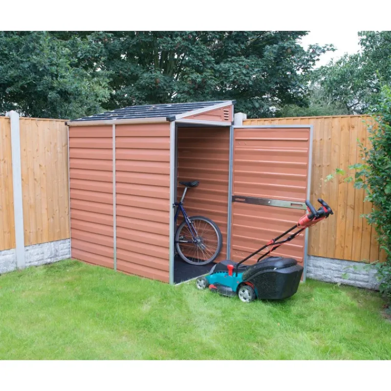 Skylight Casetta Da Giardino in Policarbonato 176X120X203 cm Ambra-Canopia Clearance