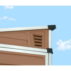 Skylight Casetta Da Giardino in Policarbonato 176X120X203 cm Ambra-Canopia Clearance