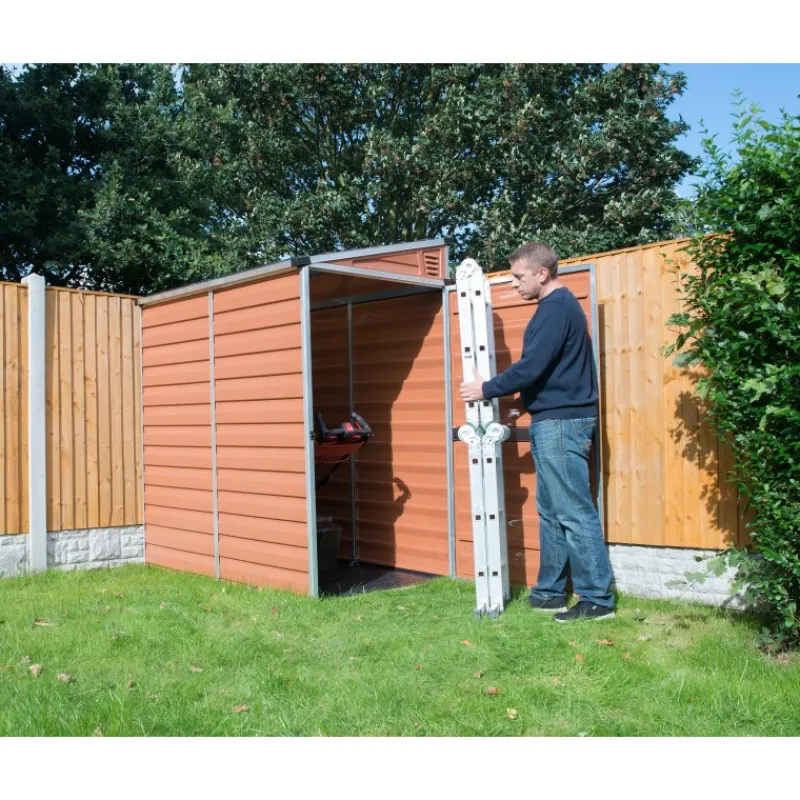 Skylight Casetta Da Giardino in Policarbonato 176X120X203 cm Ambra-Canopia Clearance