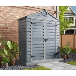 Skylight Casetta Da Giardino in Policarbonato 90X185X217 cm Grigio-Canopia Online