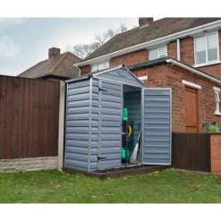 Skylight Casetta Da Giardino in Policarbonato 90X185X217 cm Grigio-Canopia Online