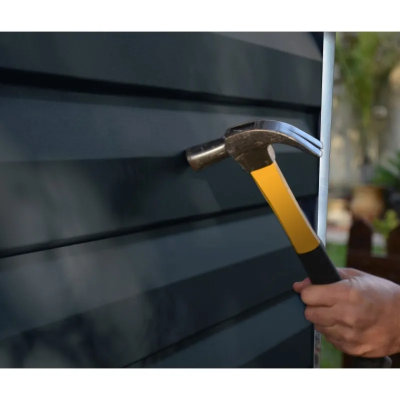 Skylight Casetta Da Giardino in Policarbonato 90X185X217 cm Grigio Scuro-Canopia Discount