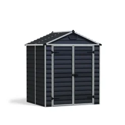 Skylight Casetta Da Giardino in Policarbonato 154X185X217 cm Grigio Scuro-Canopia