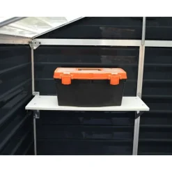 Skylight Casetta Da Giardino in Policarbonato 154X185X217 cm Grigio Scuro-Canopia