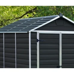 Skylight Casetta Da Giardino in Policarbonato 229X185X217 cm Grigio Scuro-Canopia Online