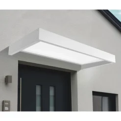 Sophia Pensilina Da Esterno 215X95 cm - Struttura Bianca Pannelli Opal Bianco-Canopia Outlet