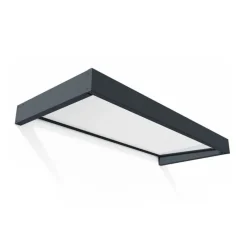 Sophia Pensilina Da Esterno 215X95 cm - Struttura Grigia Pannelli Opal Bianco-Canopia Clearance