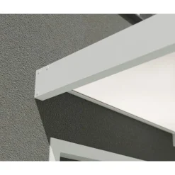 Sophia Pensilina Da Esterno 160X95 cm - Struttura Bianca Pannelli Opal Bianco-Canopia Outlet