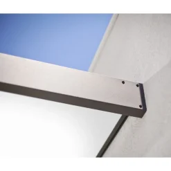 Sophia Pensilina Da Esterno 160X95 cm - Struttura Grigia Pannelli Opal Bianco-Canopia Outlet