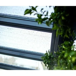 Stockholm Pergola Addossata in Alluminio di Premium 3.4X6 m Trasparente-Canopia