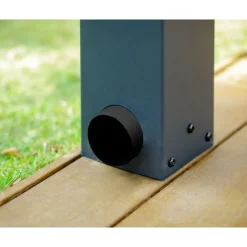 Stockholm Pergola Addossata in Alluminio di Premium 3.4X6.6 m Trasparente-Canopia New