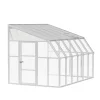 Sun Room Veranda in Policarbonato 2.7X3.8 m Bianco-Canopia Outlet