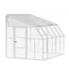 Sun Room Veranda in Policarbonato 2.7X3.2 m Bianco-Canopia Outlet