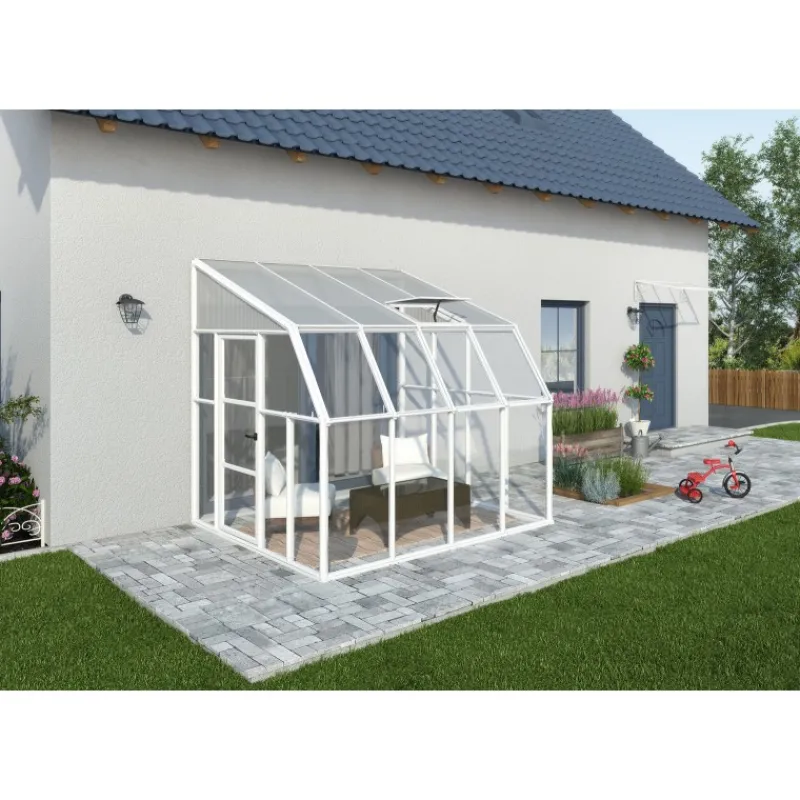 Sun Room Veranda in Policarbonato 2.7X2.7 m Bianco-Canopia Online