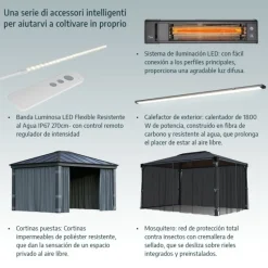 Sun Room Veranda in Policarbonato 2.7X6.3 m Bianco-Canopia Hot