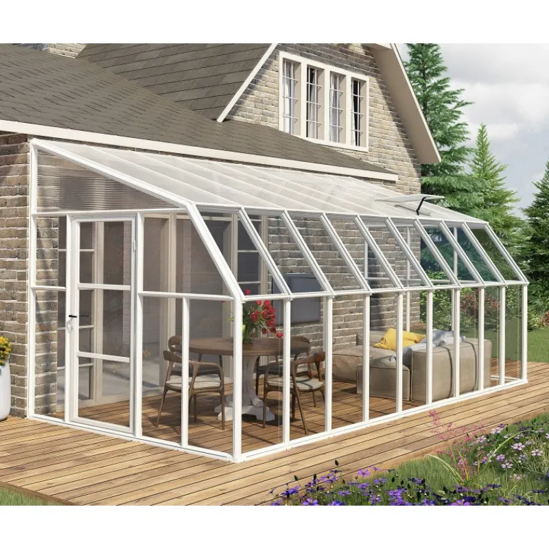 Sun Room Veranda in Policarbonato 2.7X5.7 m Bianco-Canopia Clearance
