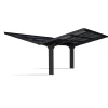 Sydney Carport Doppio Tetto a V in Alluminio 6 X 6 m Nero-Canopia Best