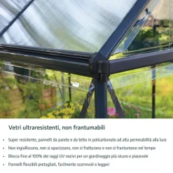 Triomphe Chalet Da Giardino in Policarbonato 305X365X269 cm-Canopia Clearance