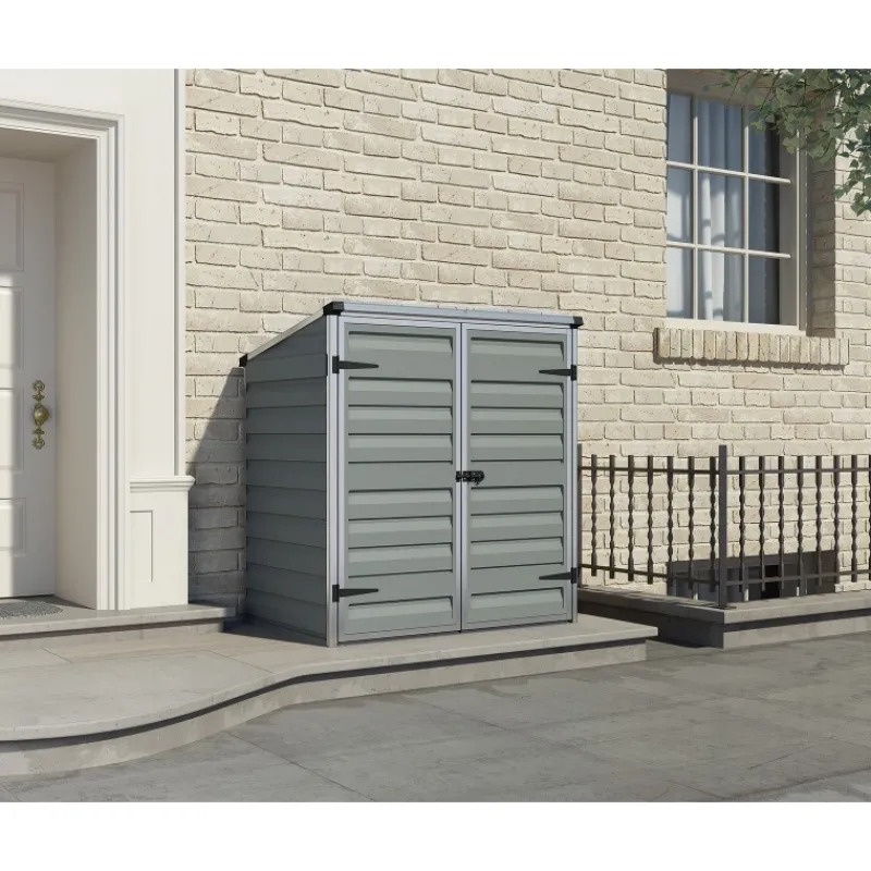 Voyager Casetta Da Giardino in Policarbonato 139X90X146 cm Grigio-Canopia