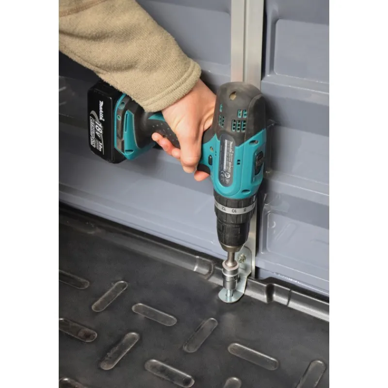 Voyager Casetta Da Giardino in Policarbonato 139X90X146 cm Grigio-Canopia