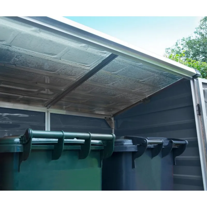 Voyager Casetta Da Giardino in Policarbonato 139X90X146 cm Grigio-Canopia