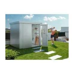Casetta da Giardino in Metallo NEO 2B con Porta a Due Battenti-Biohort Online