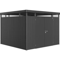 Casetta da Giardino in Metallo HIGHLINE 6 con Porta a Due Battenti-Biohort Online