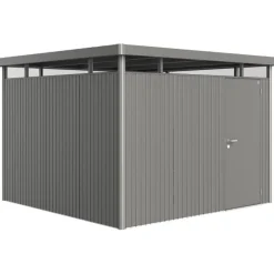 Casetta da Giardino in Metallo HIGHLINE 6 con Porta a Due Battenti-Biohort Online