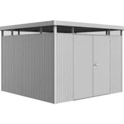 Casetta da Giardino in Metallo HIGHLINE 6 con Porta a Due Battenti-Biohort Online
