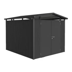 Casetta da Giardino in Metallo PANORAMA 1 con Porta a Due Battenti-Biohort