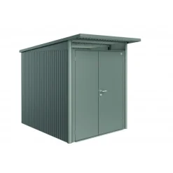 Casetta da Giardino in Metallo AVANTGARDE A2 con Porta a Due Battenti-Biohort Online