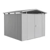 Casetta da Giardino in Metallo PANORAMA 5 con Porta a Due Battenti-Biohort New
