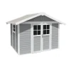 Casetta da Giardino in Resina DECO 7 LIGHT GREY-Grosfillex Outlet
