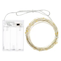 Catena 100 MicroLED BIANCO CALDO Luce Fissa-Lotti