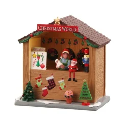 Christmas World Booth Cod. 14907 con Scatola-Lemax Discount