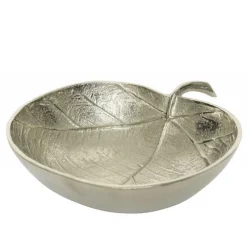 Ciotola in alluminio a forma di foglia 29,5 cm.-Kaemingk Outlet