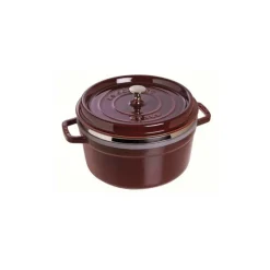 Cocotte con Cestello 26 cm Granata in Ghisa-Staub Discount