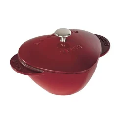 Cocotte Cuore 20 cm Rossa in Ghisa-Staub Clearance