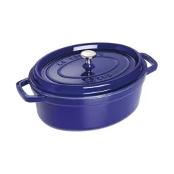 Cocotte Ovale 33 cm Blu in Ghisa-Staub New